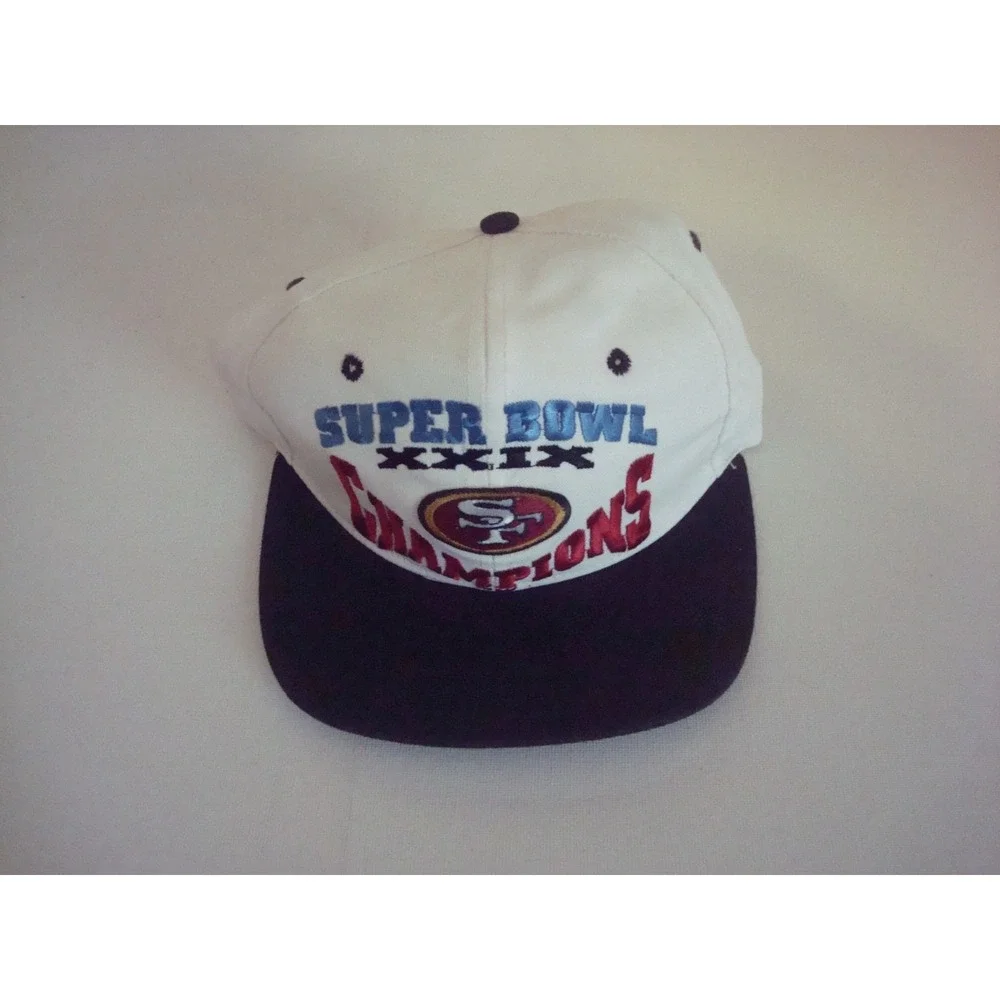 49ERS AJD SUPER BOWL CHAMPIONS SNAPBACK 90S NEW HAT‎ CAP DEADSTOCK VINTAGE T8